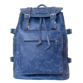 Кожаный рюкзак Volturno blue 